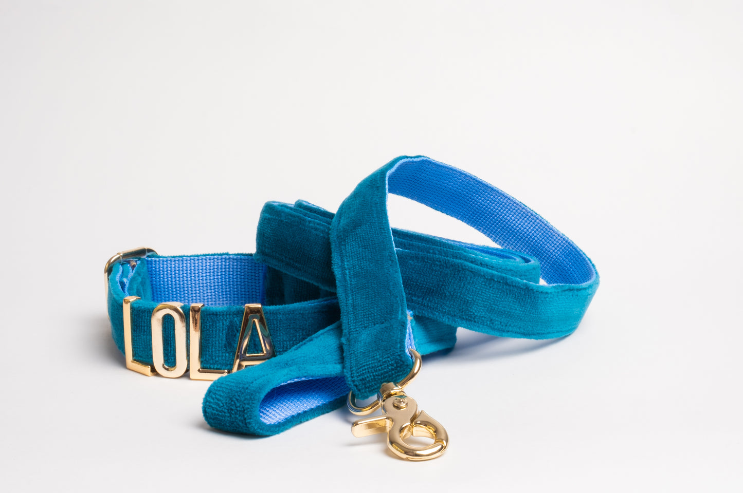 Personalized Dog Collar, Gold Letter Velvet Personalized Collar, Personalized Collars with Metal Letter Name, Dog Collar.